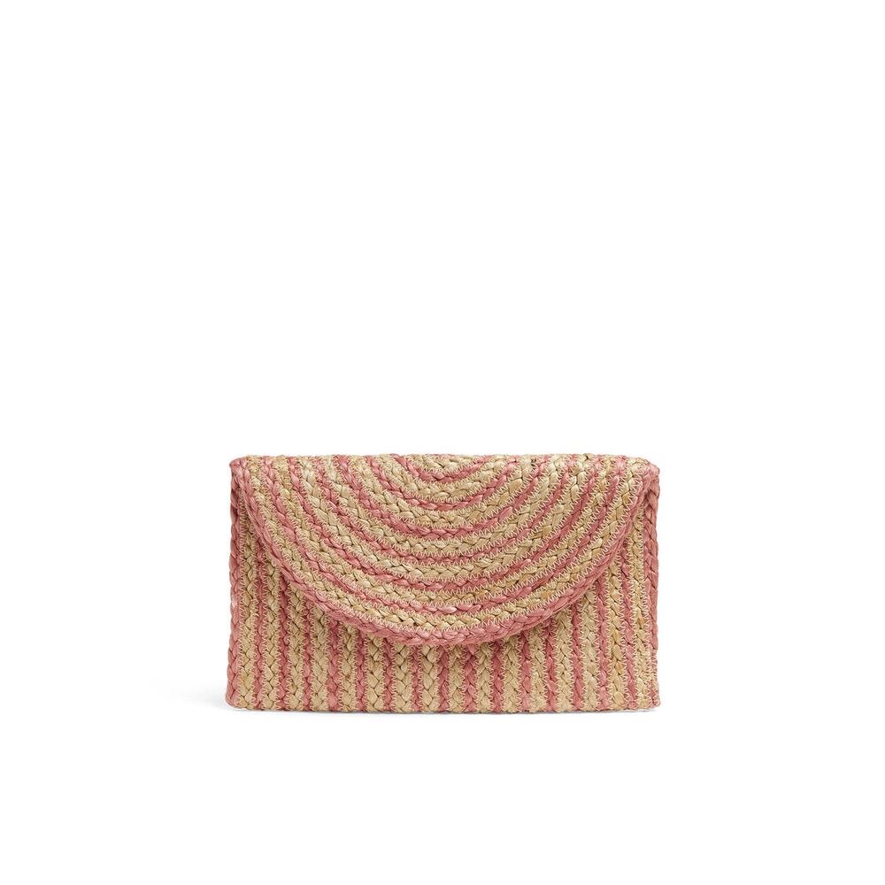ROLLER RABBIT ACCESSORIES Rosey Stripes Faded Jordana Clutch Handbag